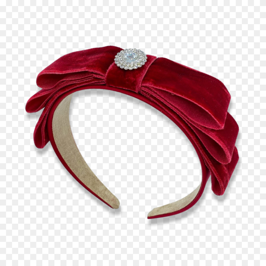 Bari Lynn Navy Velour Knot Headband