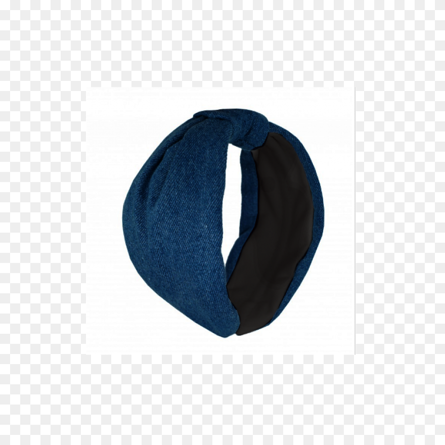 Bari Lynn Navy Velour Knot Headband