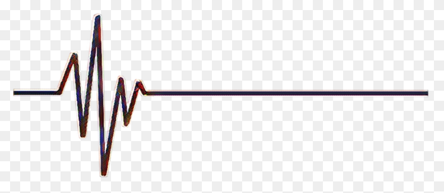 Red Heartbeat Line Transparent - Cl