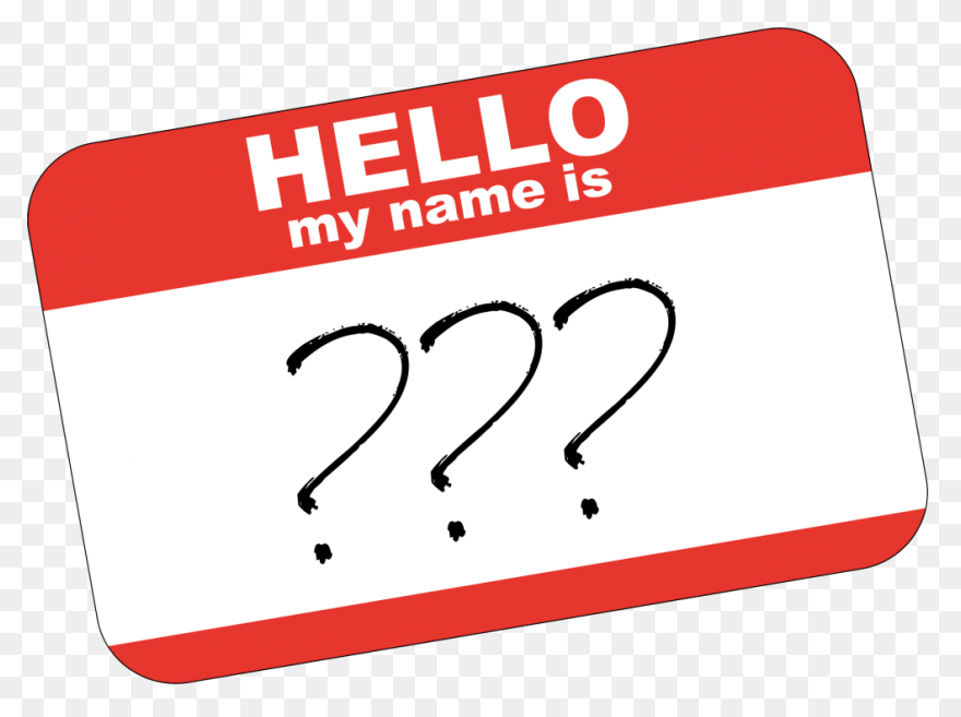 Hello My Name Is Png - Name Tag For
