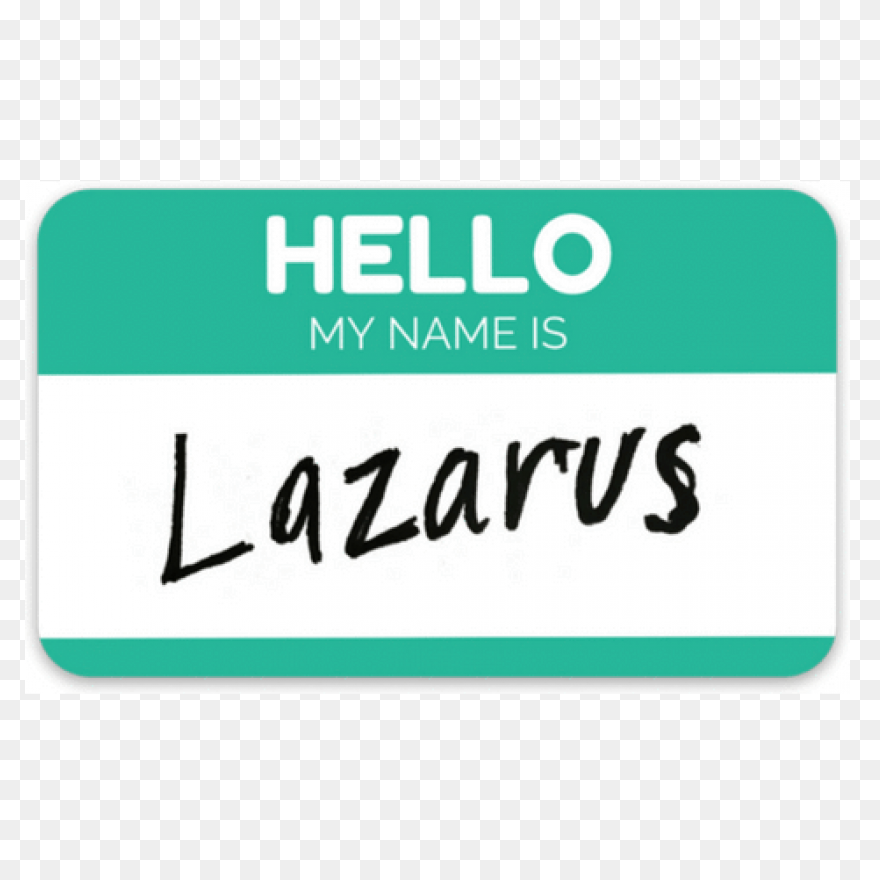 Hello My Name Is Png - Name Tag For