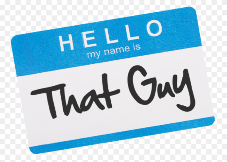 Hello My Name Is Png - Name Tag For