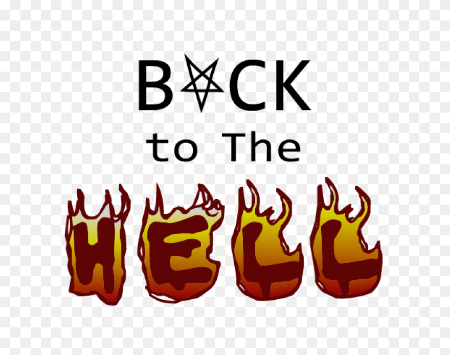 Hell Clipart Word - Heaven And Hell