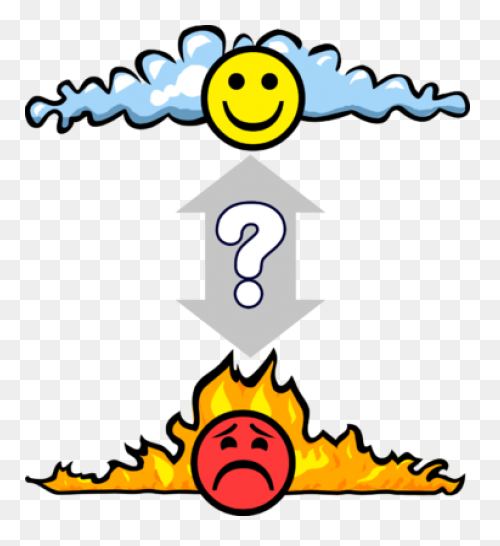 Hell Clipart Word - Heaven And Hell