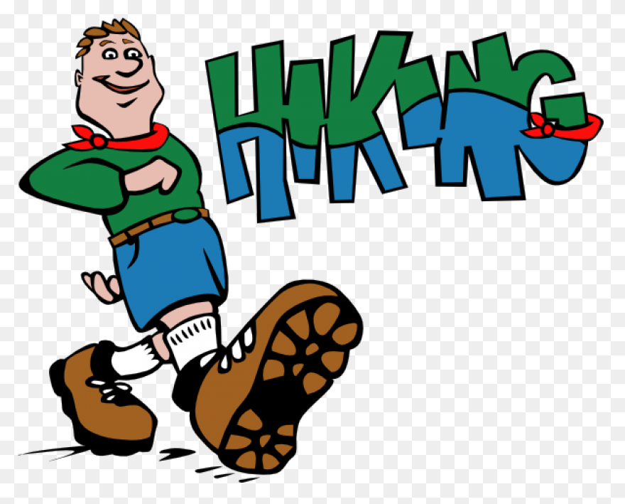 Man Hiking Up Hill Royalty Free Vec