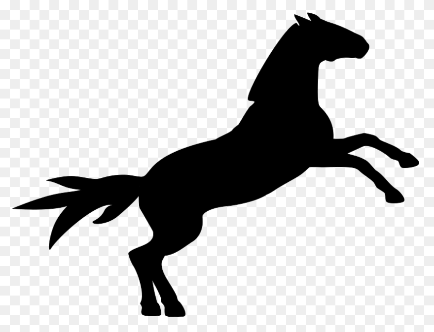 Clipart Mustang Silhouette American Quarter - Horse Silhouette