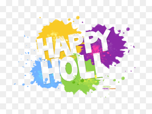 Happy Holi Text High Quality - Holi Text