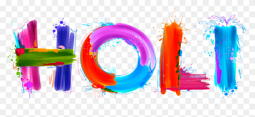 Happy Holi Text High Quality Png