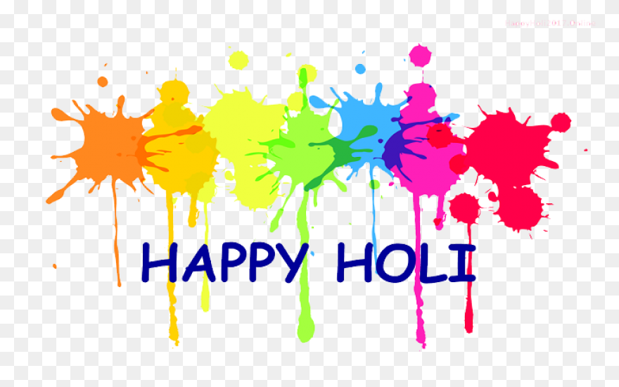 Happy Holi Text High Quality Png