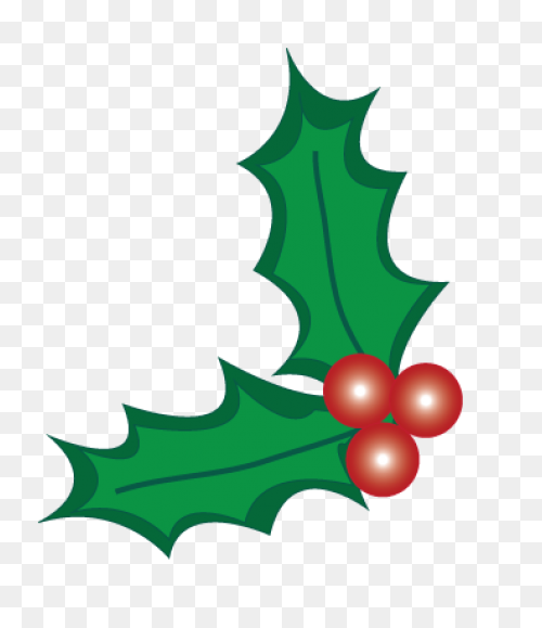 Holly, Berries, Leaves Spread, Gree