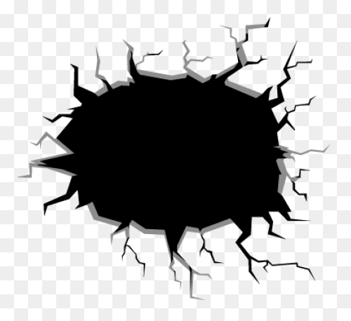 Hole In The Wall Sticker - Hole In Wall