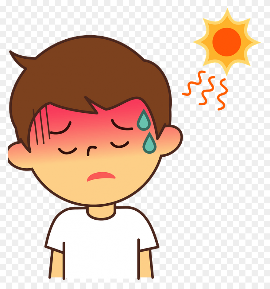 Heat Clipart Hot Person - Hot Tempe