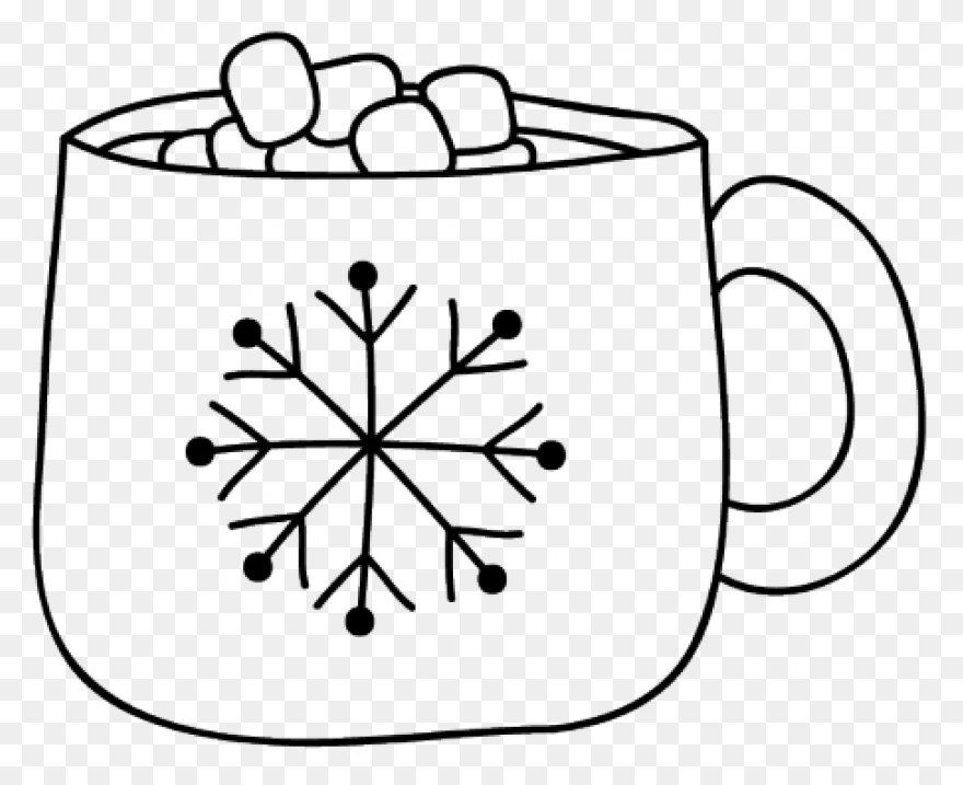 Hot Cocoa Doodle Template 001 - Hot Cocoa