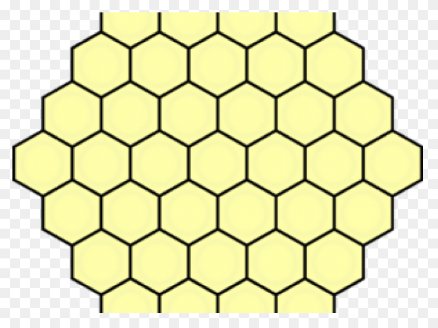 Hexagon Background Clipart - Bee, H