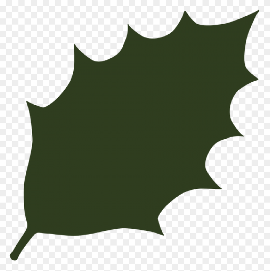Download Holly Leaf Silhouette At - Holly Leaves