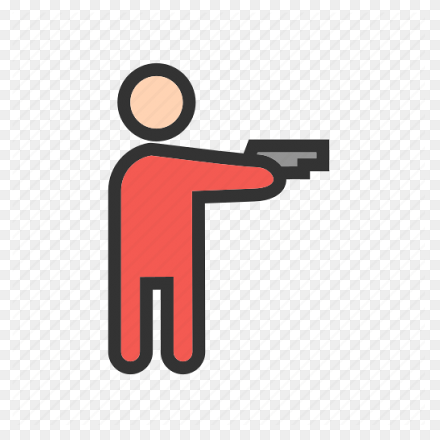 Hand Holding A Gun Royalty Free Vec