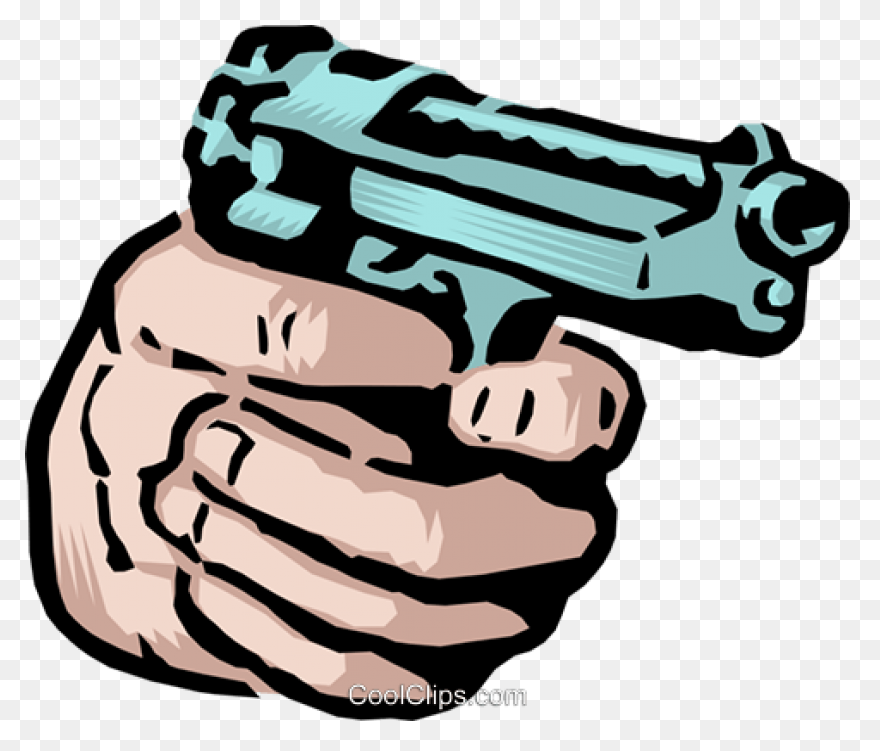 Hand Holding A Gun Royalty - Holding Gun
