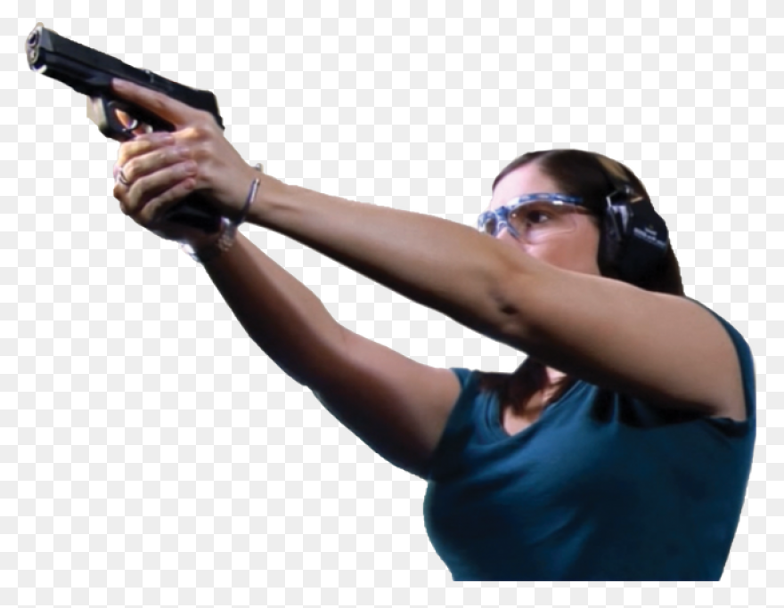Hand Holding A Gun Royalty Free Vec