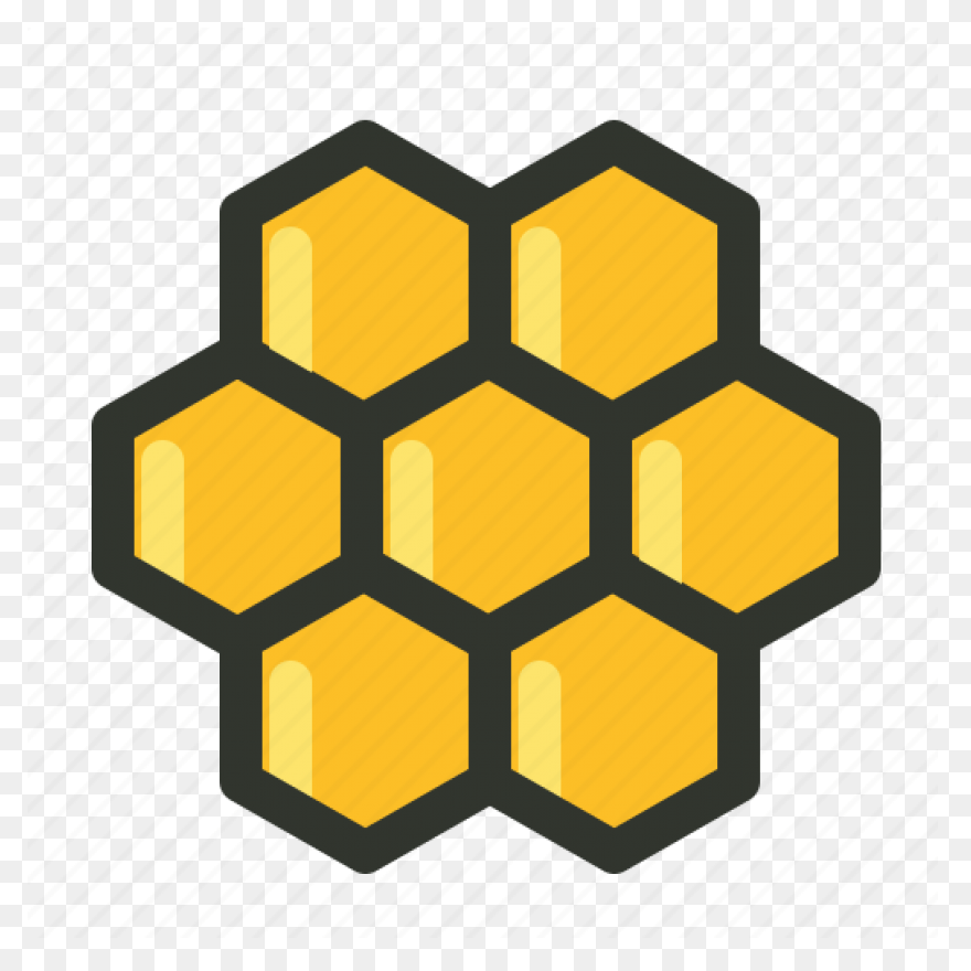 Hexagon Background Clipart - Bee, H