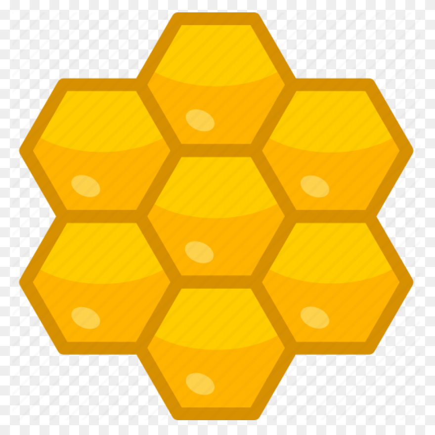 Hexagon Background Clipart - Bee, H