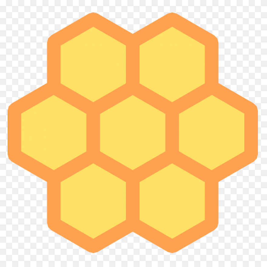 Hexagon Background Clipart - Bee, H