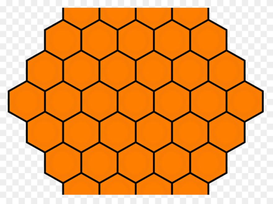 Hexagon Background Clipart - Bee, H