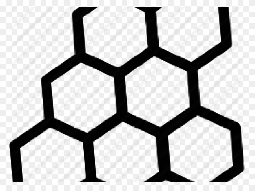 Hexagon Background Clipart - Bee, H