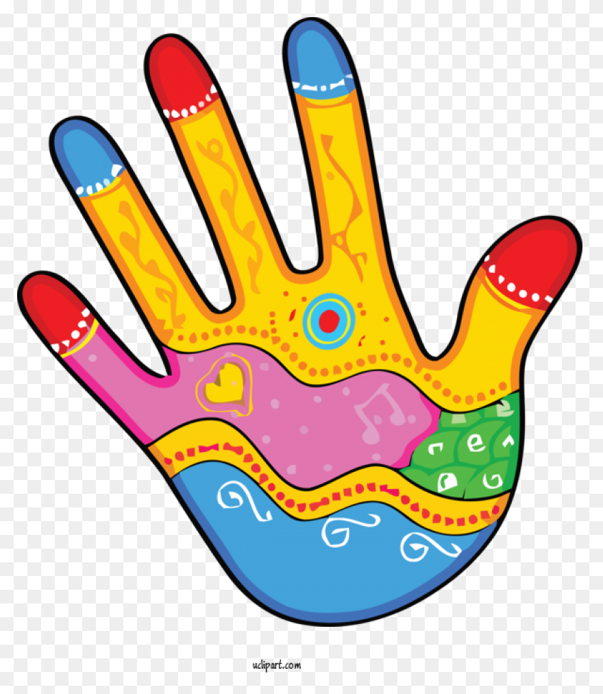 Holidays Finger Hand Line For - Holi