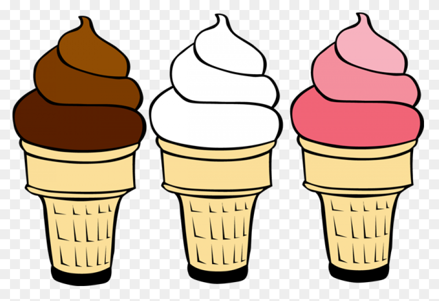 Vanilla Ice Cream Cone Clip Art - V