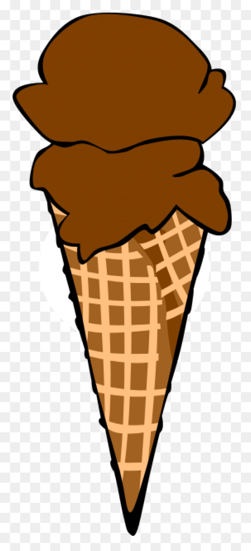 Vanilla Ice Cream Cone Clip Art - V