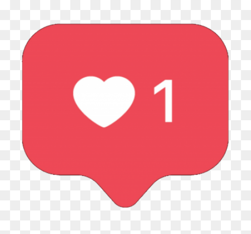 Love Red Heart Instagram Like Icon 