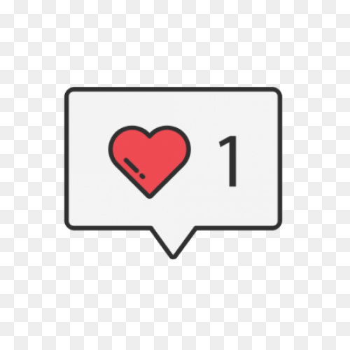 Love Red Heart Instagram Like Icon 