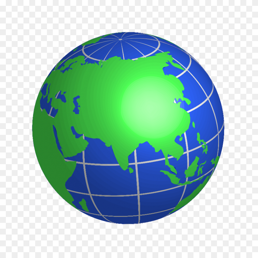 Oceania World Globe Vector Image | 