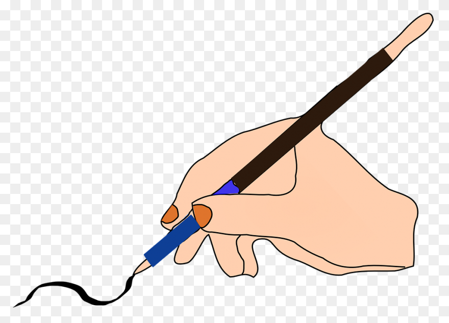 Pen Ink Hand Free Vector - Ink Pen