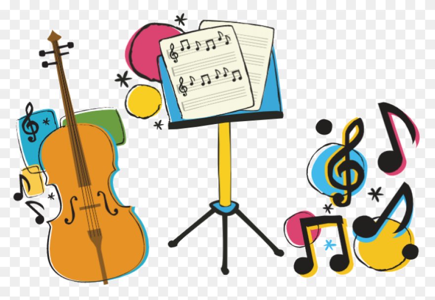 Cartoon String Instruments Clipart 