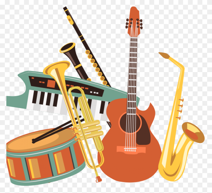 Cartoon String Instruments Clipart 