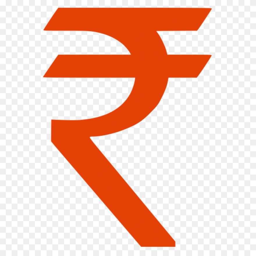 White Indian Rupee Icon - Free Whit