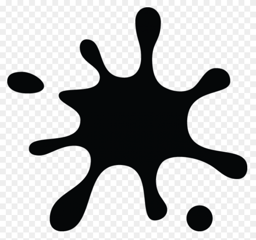 Ink Splash With Drops Clip Art At C