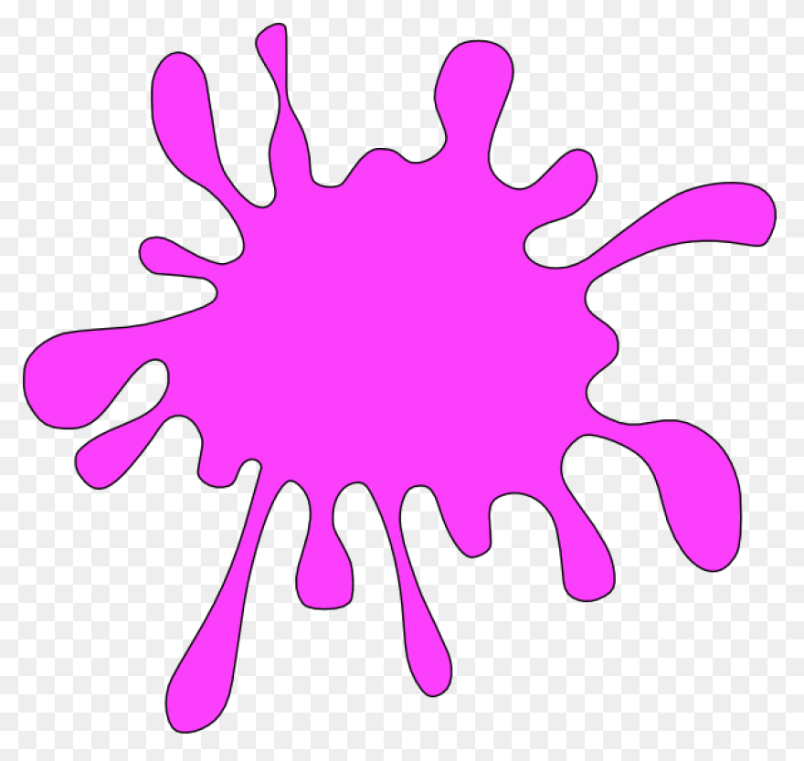 Ink Splash With Drops Clip Art At C