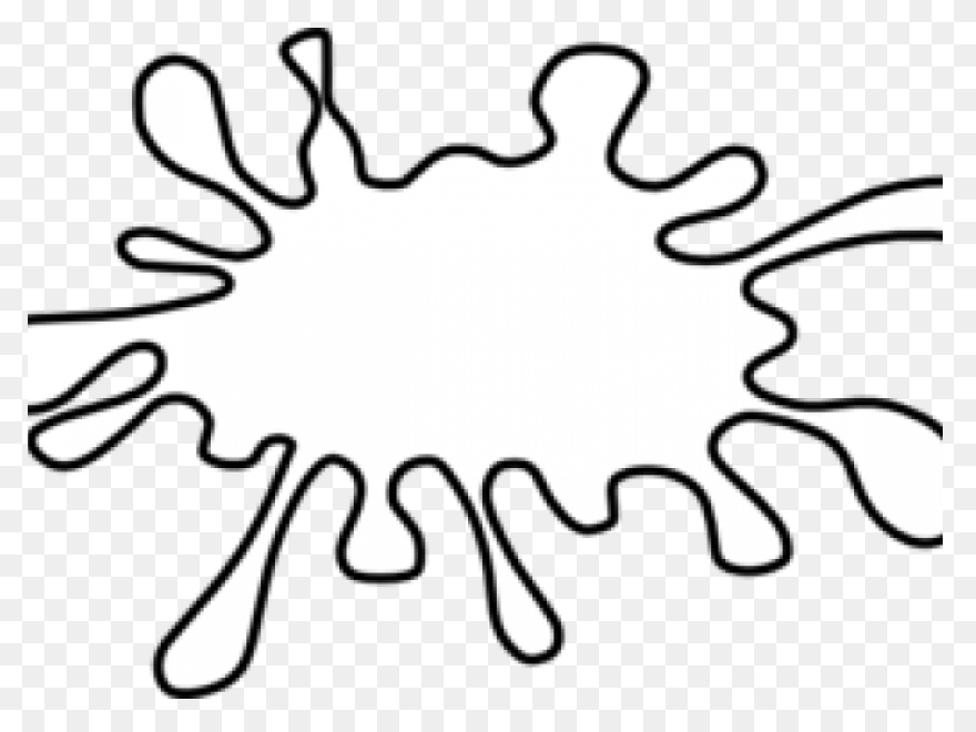 Ink Splash With Drops Clip Art At C