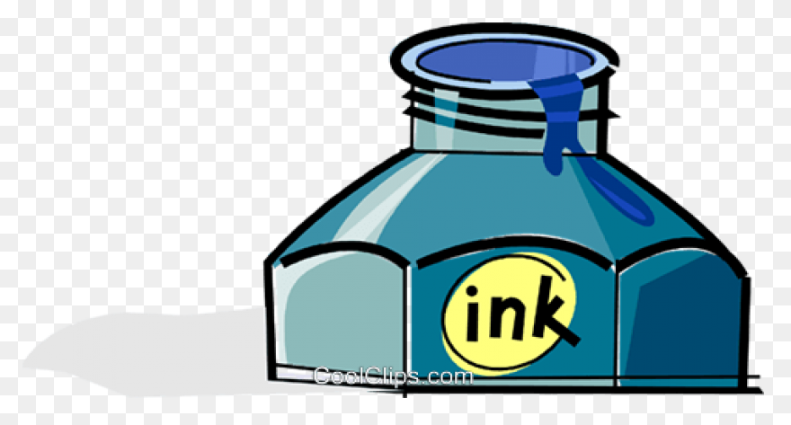 Ink Bottle Png - Ink Bottle And Pen