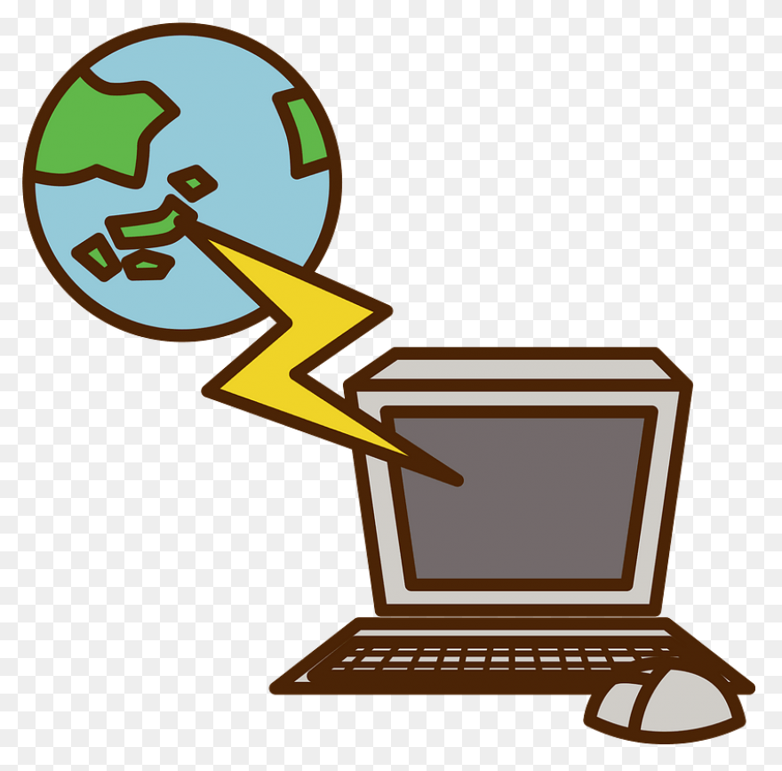 Desktop Computer Is Hooked To - Internet