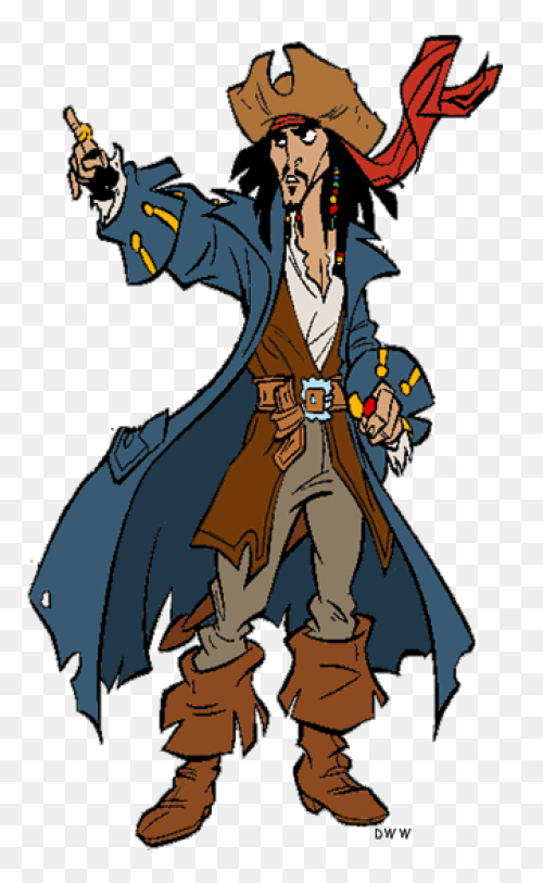 Captain Jack Sparrow Png Clipart - 