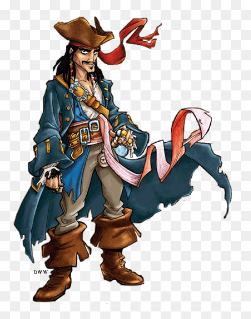 Captain Jack Sparrow Png Clipart - 