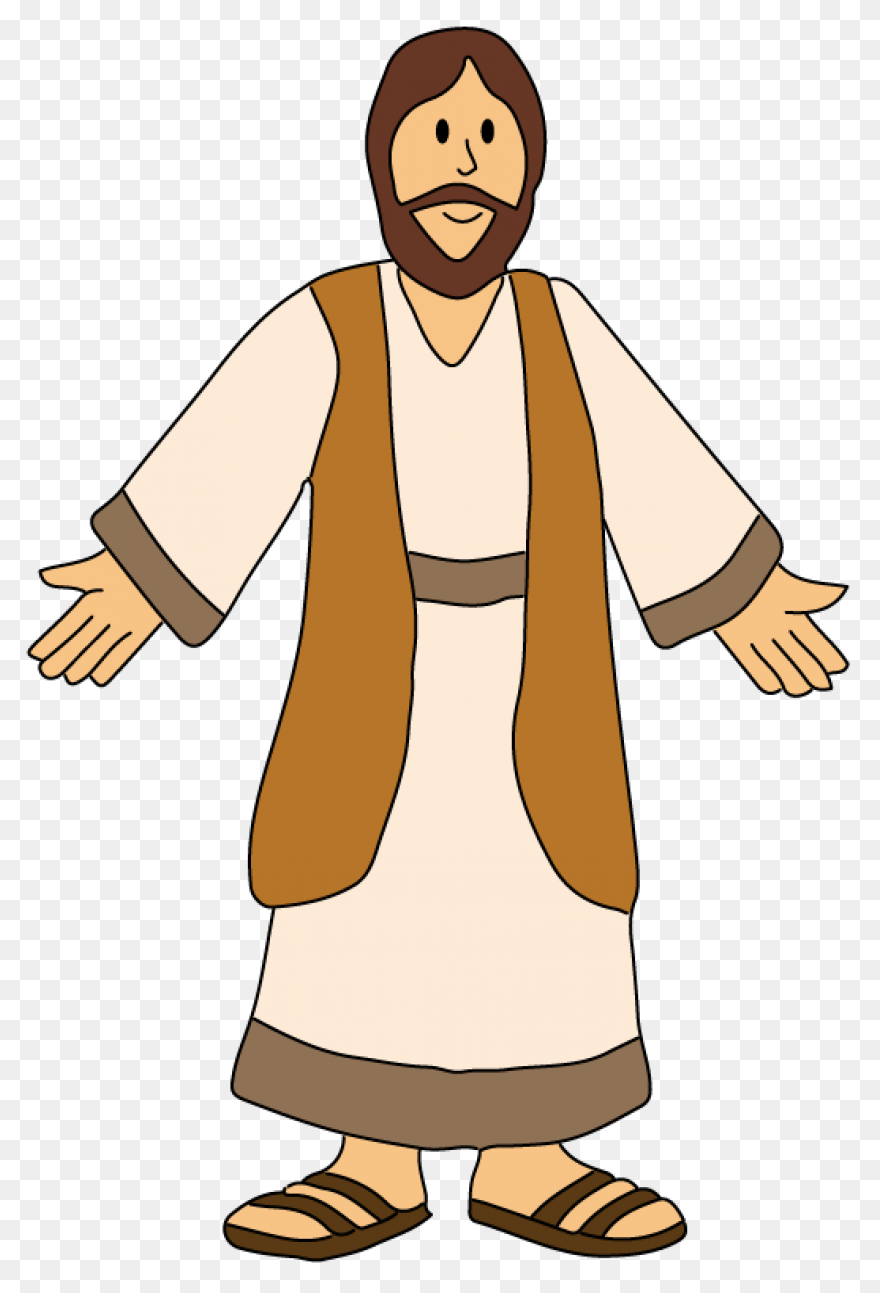Flat Jesus Colored Flat Jesus - Jesus