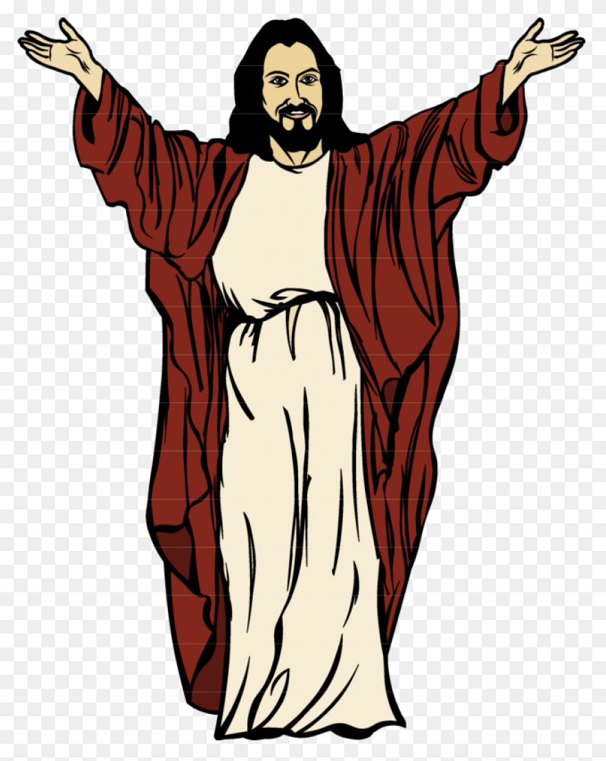Flat Jesus Colored - Flat Jesus Cli