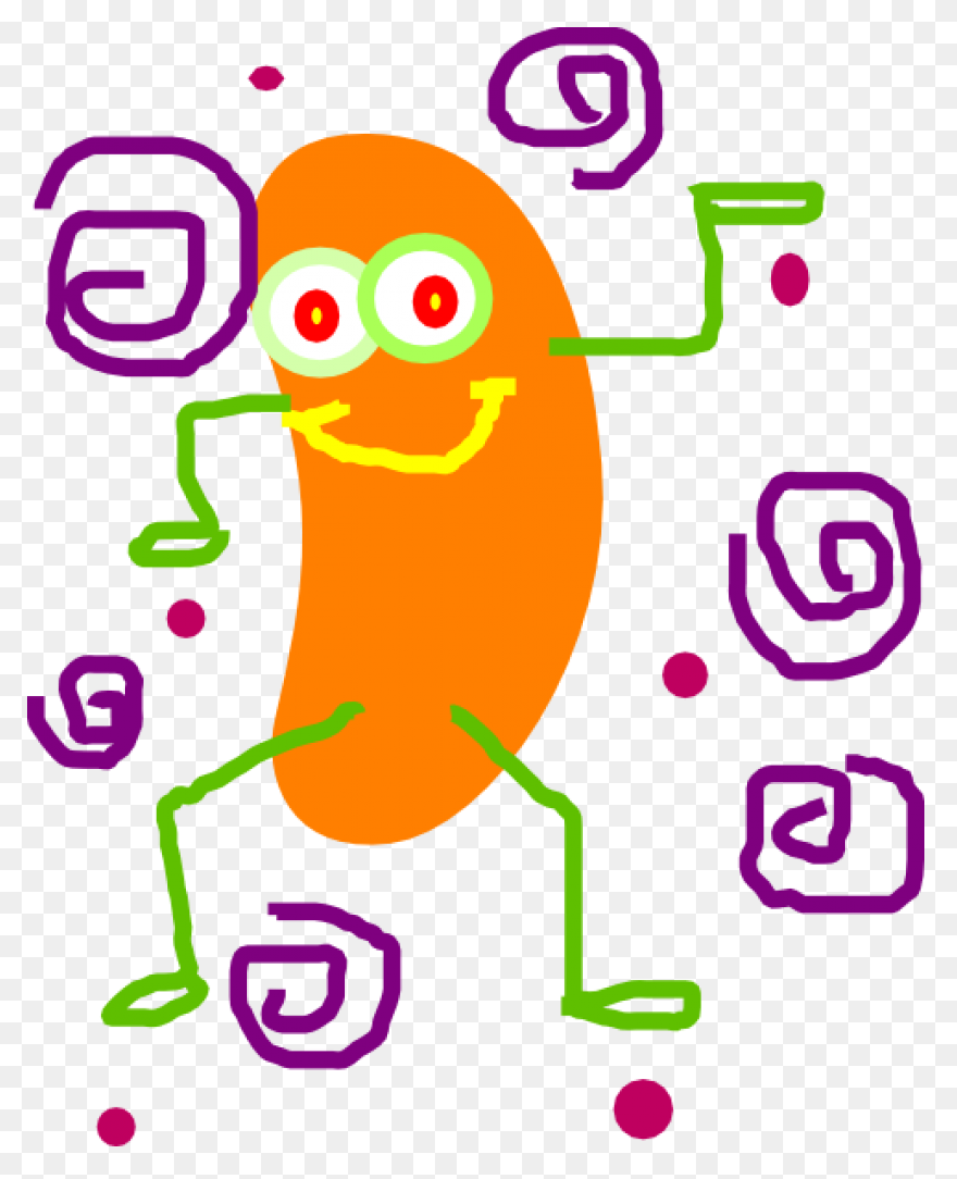 Free Jelly Bean Clipart Black And W