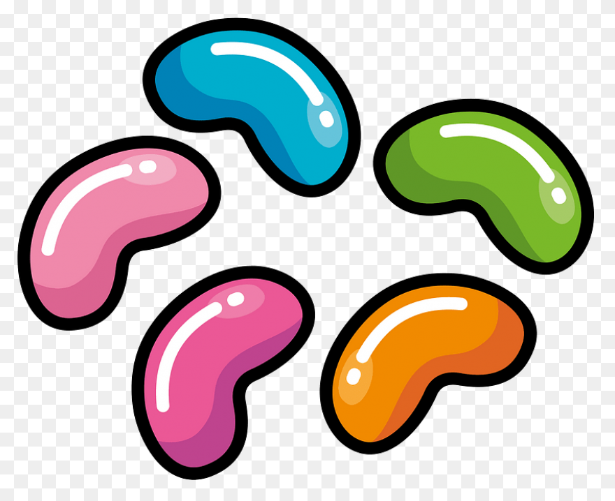 Free Jelly Bean Clipart Black And W