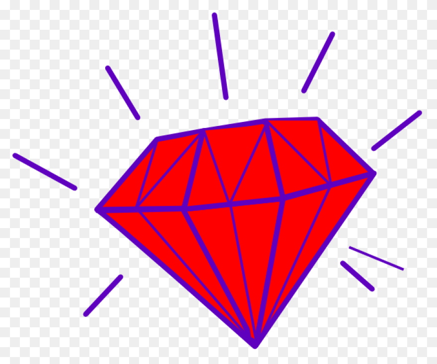 Jewel Clipart Orange Diamond - Tran