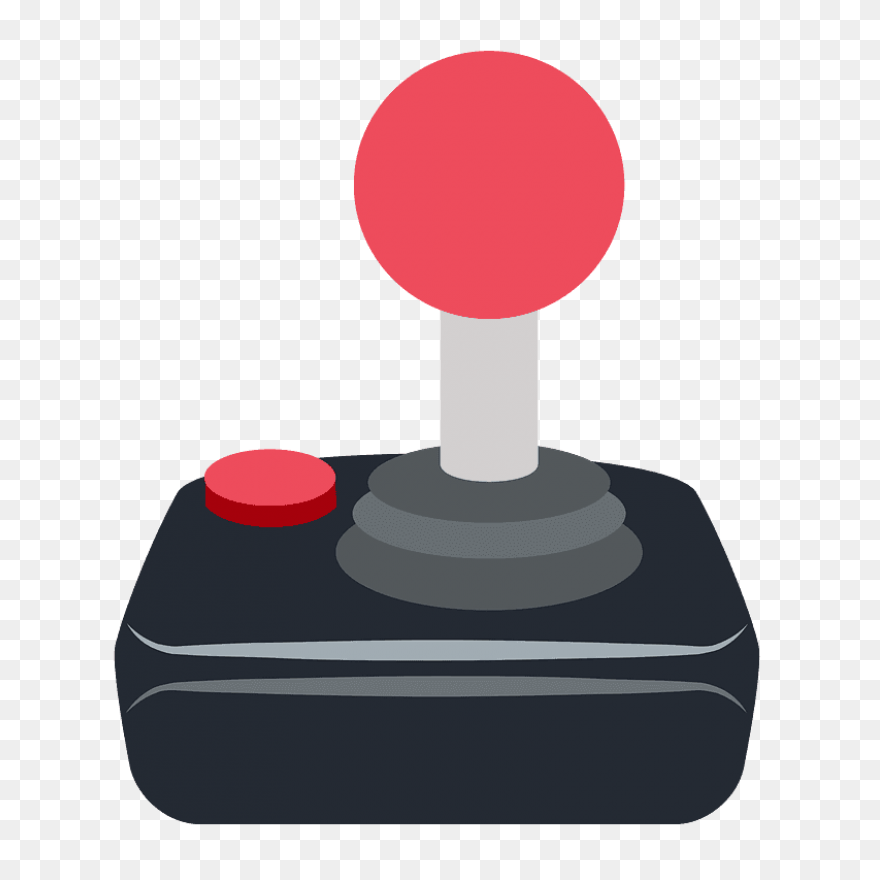 Black Retro Joystick Clipart Image - Joystick